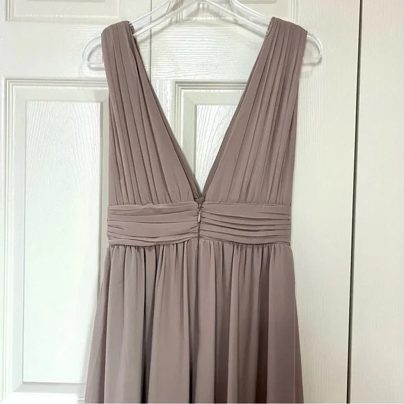 NWOT Lulus Heavenly Hues Taupe Maxi Dress - Picture 7 of 16